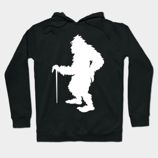 Bigfoot Walking With His Crutch Hoodie